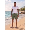 image:imageEkouaer Mens 7 Swim Trunks Swimwear Zip Pockets Beach Board Shorts Bathing Suits with Mesh LiningC Army Green