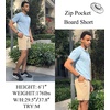 image:imageEkouaer Mens 7 Swim Trunks Swimwear Zip Pockets Beach Board Shorts Bathing Suits with Mesh LiningKhaki