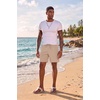 image:imageEkouaer Mens 7 Swim Trunks Swimwear Zip Pockets Beach Board Shorts Bathing Suits with Mesh LiningKhaki