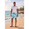 image:imageEkouaer Mens 7 Swim Trunks Swimwear Zip Pockets Beach Board Shorts Bathing Suits with Mesh LiningZ Green Shark