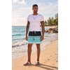 image:imageEkouaer Mens 7 Swim Trunks Swimwear Zip Pockets Beach Board Shorts Bathing Suits with Mesh LiningZ Stripes Black Green