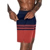 image:imageEkouaer Mens 7 Swim Trunks Swimwear Zip Pockets Beach Board Shorts Bathing Suits with Mesh LiningZ Stripes Navy Red