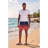 image:imageEkouaer Mens 7 Swim Trunks Swimwear Zip Pockets Beach Board Shorts Bathing Suits with Mesh LiningZ Stripes Navy Red
