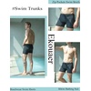 image:imageEkouaer Mens Tight Swim Trunks Quick Dry Swim Briefs 5 Sexy Swimwear Zip Pockets Bathing Suit with Mesh LiningBlack