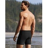 image:imageEkouaer Mens Tight Swim Trunks Quick Dry Swim Briefs 5 Sexy Swimwear Zip Pockets Bathing Suit with Mesh LiningBlack