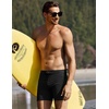 image:imageEkouaer Mens Tight Swim Trunks Quick Dry Swim Briefs 5 Sexy Swimwear Zip Pockets Bathing Suit with Mesh LiningBlack