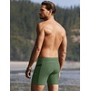 image:imageEkouaer Mens Tight Swim Trunks Quick Dry Swim Briefs 5 Sexy Swimwear Zip Pockets Bathing Suit with Mesh LiningC Army Green