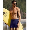 image:imageEkouaer Mens Tight Swim Trunks Quick Dry Swim Briefs 5 Sexy Swimwear Zip Pockets Bathing Suit with Mesh LiningNavy Blue