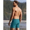 image:imageEkouaer Mens Tight Swim Trunks Quick Dry Swim Briefs 5 Sexy Swimwear Zip Pockets Bathing Suit with Mesh LiningPeacock Blue