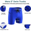 image:imageEkouaer Mens Tight Swim Trunks Quick Dry Swim Briefs 5 Sexy Swimwear Zip Pockets Bathing Suit with Mesh LiningRoyal Blue