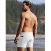 image:imageEkouaer Mens Tight Swim Trunks Quick Dry Swim Briefs 5 Sexy Swimwear Zip Pockets Bathing Suit with Mesh LiningWhite