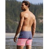 image:imageEkouaer Mens Tight Swim Trunks Quick Dry Swim Briefs 5 Sexy Swimwear Zip Pockets Bathing Suit with Mesh LiningZ American Flag