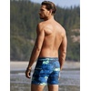 image:imageEkouaer Mens Tight Swim Trunks Quick Dry Swim Briefs 5 Sexy Swimwear Zip Pockets Bathing Suit with Mesh LiningZ Palm Tree Blue