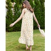image:imageEkouaer Nightgowns for Women Long Sleeveless Night Gown Victorian Nightdress Button Sleepshirt Soft Sleepwear SXXXLBeige Floral