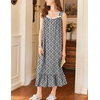 image:imageEkouaer Nightgowns for Women Long Sleeveless Night Gown Victorian Nightdress Button Sleepshirt Soft Sleepwear SXXXLBlack Floral