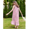 image:imageEkouaer Nightgowns for Women Long Sleeveless Night Gown Victorian Nightdress Button Sleepshirt Soft Sleepwear SXXXLFloral Pink