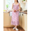 image:imageEkouaer Nightgowns for Women Long Sleeveless Night Gown Victorian Nightdress Button Sleepshirt Soft Sleepwear SXXXLFloral Pink