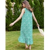 image:imageEkouaer Nightgowns for Women Long Sleeveless Night Gown Victorian Nightdress Button Sleepshirt Soft Sleepwear SXXXLGreen Floral