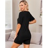image:imageEkouaer Women Maternity Sets 2 Piece Outfits Summer T Shirts and Biker Shorts Set Pregnancy LoungewearBlack