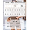 image:imageEkouaer Women Maternity Sets 2 Piece Outfits Summer T Shirts and Biker Shorts Set Pregnancy LoungewearBrown