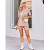 image:imageEkouaer Women Maternity Sets 2 Piece Outfits Summer T Shirts and Biker Shorts Set Pregnancy LoungewearDirty Pink