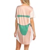 image:imageEkouaer Womens Bikini Shirt Cover Up Short Sleeve Cute Bikini Print CoverUp Baggy T Shirt Dress Fun WearAmermaid