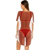 image:imageEkouaer Womens Bikini Shirt Cover Up Short Sleeve Cute Bikini Print CoverUp Baggy T Shirt Dress Fun WearBikini Red