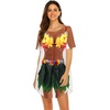 image:imageEkouaer Womens Bikini Shirt Cover Up Short Sleeve Cute Bikini Print CoverUp Baggy T Shirt Dress Fun WearFloral Luau