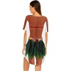image:imageEkouaer Womens Bikini Shirt Cover Up Short Sleeve Cute Bikini Print CoverUp Baggy T Shirt Dress Fun WearFloral Luau
