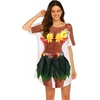 image:imageEkouaer Womens Bikini Shirt Cover Up Short Sleeve Cute Bikini Print CoverUp Baggy T Shirt Dress Fun WearFloral Luau