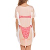 image:imageEkouaer Womens Bikini Shirt Cover Up Short Sleeve Cute Bikini Print CoverUp Baggy T Shirt Dress Fun WearLove Print