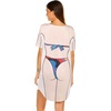 image:imageEkouaer Womens Bikini Shirt Cover Up Short Sleeve Cute Bikini Print CoverUp Baggy T Shirt Dress Fun WearMulticoloured