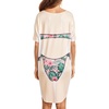 image:imageEkouaer Womens Bikini Shirt Cover Up Short Sleeve Cute Bikini Print CoverUp Baggy T Shirt Dress Fun WearTropical Floral