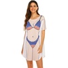 image:imageEkouaer Womens Bikini Shirt Cover Up Short Sleeve Cute Bikini Print CoverUp Baggy T Shirt Dress Fun WearUsa Flag