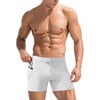 image:imageEkouaer Mens Tight Swim Trunks Quick Dry Swim Briefs 5 Sexy Swimwear Zip Pockets Bathing Suit with Mesh LiningWhite
