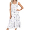 White Purple Floral
