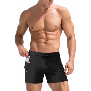 image:imageEkouaer Mens Tight Swim Trunks Quick Dry Swim Briefs 5 Sexy Swimwear Zip Pockets Bathing Suit with Mesh LiningBlack
