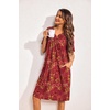 image:imageEkouaer 2 Pack House Dresses for Women with Pockets Short Sleeve Moo Moos Floral Print Mumu DressesBlue FloralRed Floral