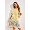 image:imageEkouaer 2 Pack House Dresses for Women with Pockets Short Sleeve Moo Moos Floral Print Mumu DressesBlue FloralYellow Butterfly