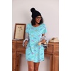image:imageEkouaer 3 Pack Nightgowns for Women Short Sleeve Sleepshirt Button Down Nightshirt Soft Pajamas Dress Casual SleepwearBlue PrintCoffee CupPurple Stars