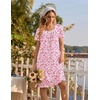 image:imageEkouaer Cotton Nightgowns for Women Pleated Button Night Gowns Victorian Sleep Shirts Ladies House Dress with Pockets