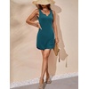 image:imageEkouaer Nightgowns for Women 2 Pack Tank Night Gown Sleeveless Sleep Shirt V Neck Chemise Soft Night Shirt Ladies Sleep DressBlackBlue Green
