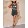 image:imageEkouaer Nightgowns for Women 2 Pack Tank Night Gown Sleeveless Sleep Shirt V Neck Chemise Soft Night Shirt Ladies Sleep DressNavyGray Letter