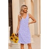 image:imageEkouaer Nightgowns for Women Bamboo Viscose Night Gown Sleeveless Sleep Shirts Tank Sleep Dress Vneck SleepwearFloral Purple