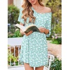 image:imageEkouaer Nightgowns for Women Bamboo Viscose Sleep Shirts Short Sleeve Night Shirts Casual Sleep Dress Soft SleepwearGreen Floral