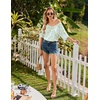 image:imageEkouaer Nightgowns for Women Bamboo Viscose Sleepshirt Short sleeve Nightshirt V Neck T shirt Night gown Boyfriend SleepwearFloral Green