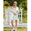 image:imageEkouaer Nightgowns for Women Bamboo Viscose Sleepshirt Short sleeve Nightshirt V Neck T shirt Night gown Boyfriend SleepwearFloral Green