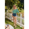 image:imageEkouaer Nightgowns for Women Bamboo Viscose Sleepshirt Short sleeve Nightshirt V Neck T shirt Night gown Boyfriend SleepwearGreen