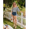 image:imageEkouaer Nightgowns for Women Bamboo Viscose Sleepshirt Short sleeve Nightshirt V Neck T shirt Night gown Boyfriend SleepwearLight Grey