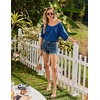 image:imageEkouaer Nightgowns for Women Bamboo Viscose Sleepshirt Short sleeve Nightshirt V Neck T shirt Night gown Boyfriend SleepwearNavy Blue